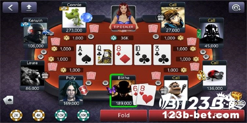 Các tay bài Poker Texas Holdem 123B