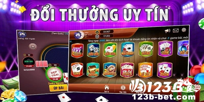 Top những tựa slot game đổi thưởng HOT hiện nay tại 123B